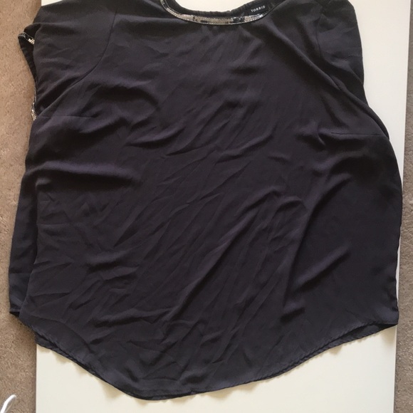 TORRID- Gray sequin blouse-3 - Picture 6 of 7